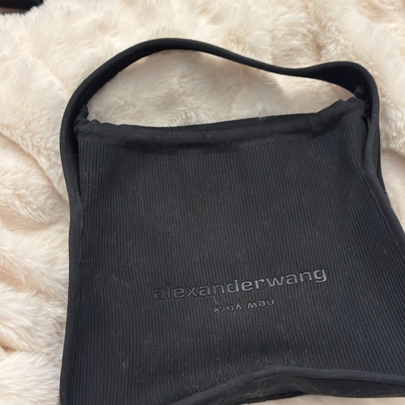 Alexander Wang Black Ribbed Shoulder Bag